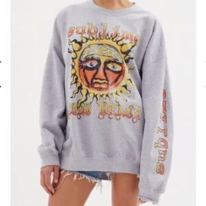 Urban Outfitters x Sublime Small Oversized 40oz to Freedom Rock Band Crewneck